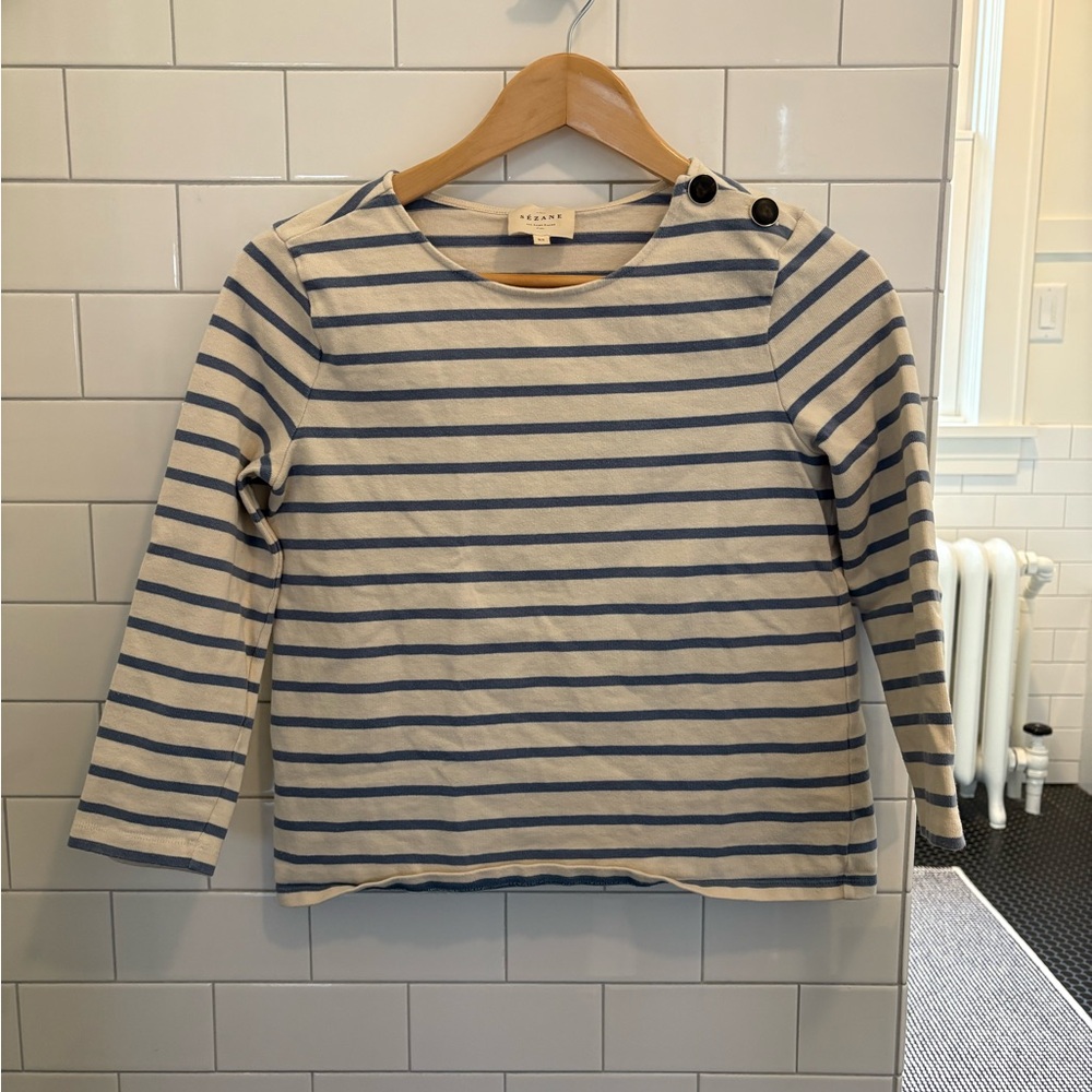 Classic Striped Shirt - Blue and White